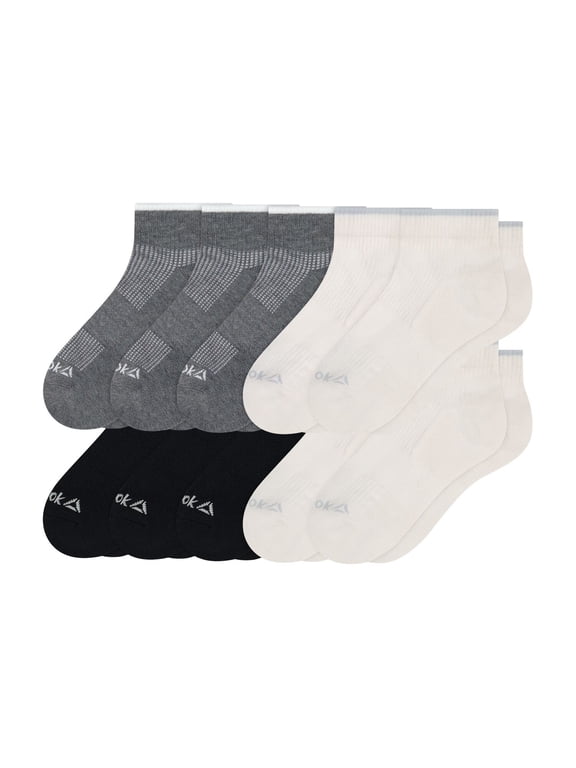 Women’s Cushion Ankle Socks with Waffle Mesh, 10 Pack, Size 4-10