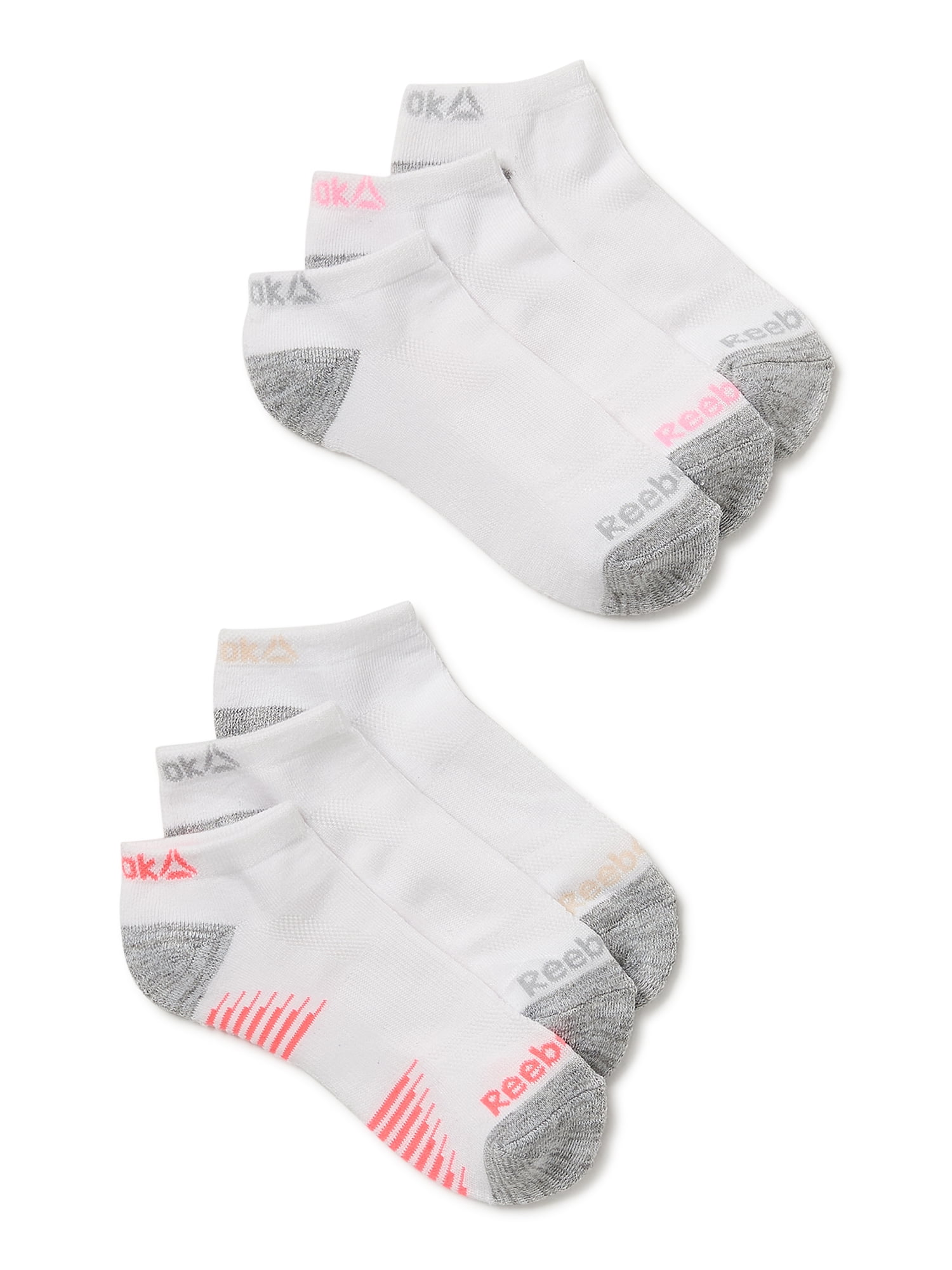 Reebok Women's Cushion Low Cut Socks, 6Pack