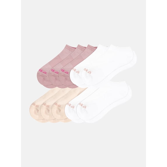 Reebok Women’s Cushion No Show Socks, 10 Pack, Size 4-10