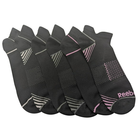 Reebok Women's Dynamic Lightweight Low Cut Socks, 6-Pack