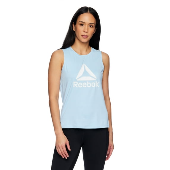 Reebok Women's Essence Graphic Tank With Mesh Panel