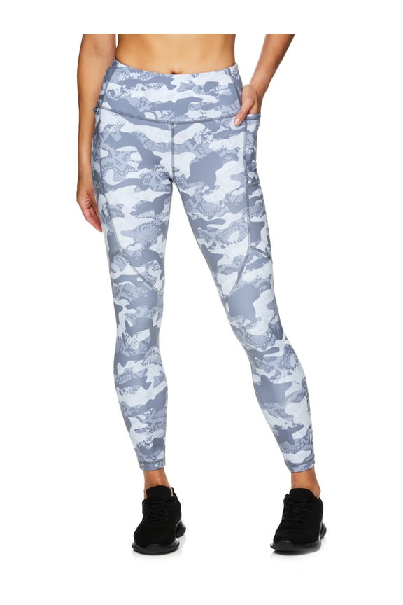 Women's Essential High Rise Printed Leggings With Side Pockets