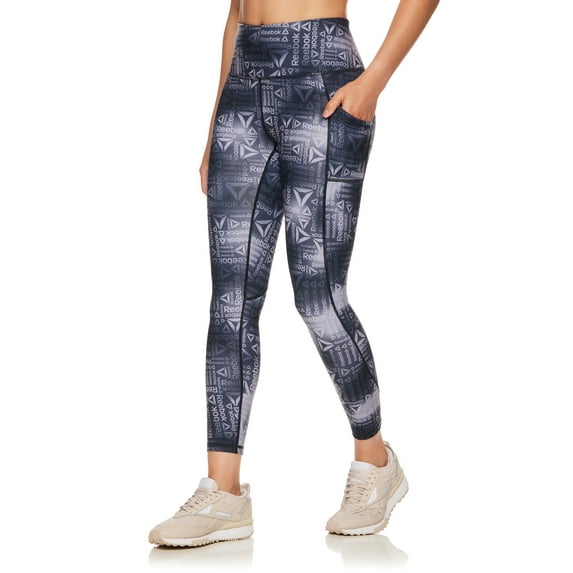 Reebok Women's Everyday High Rise 7/8 Leggings, 25" Inseam, Sizes XS-XXXL