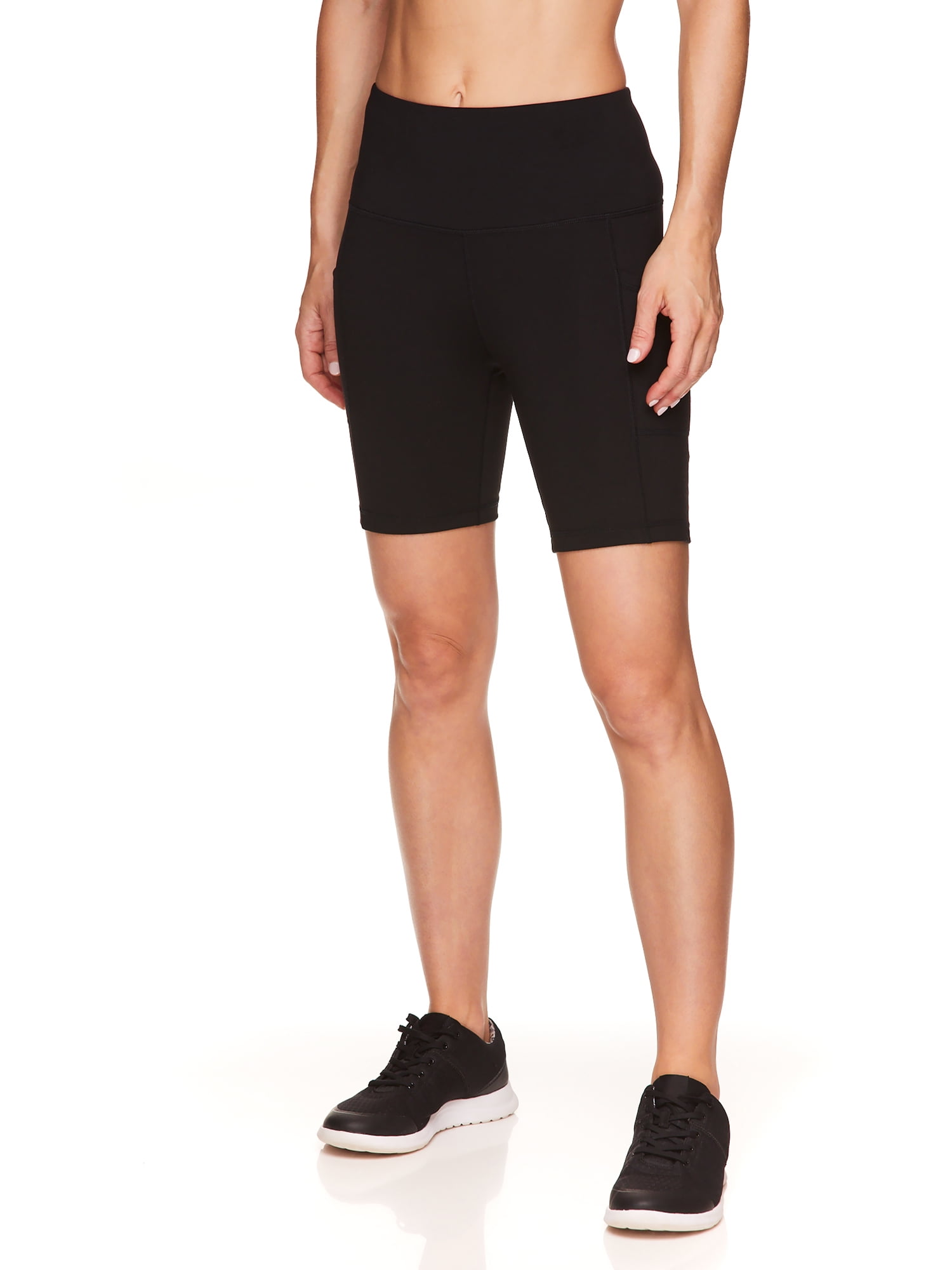 Reebok Women's Everyday High-Waisted Bike Shorts with Pockets - Walmart.com