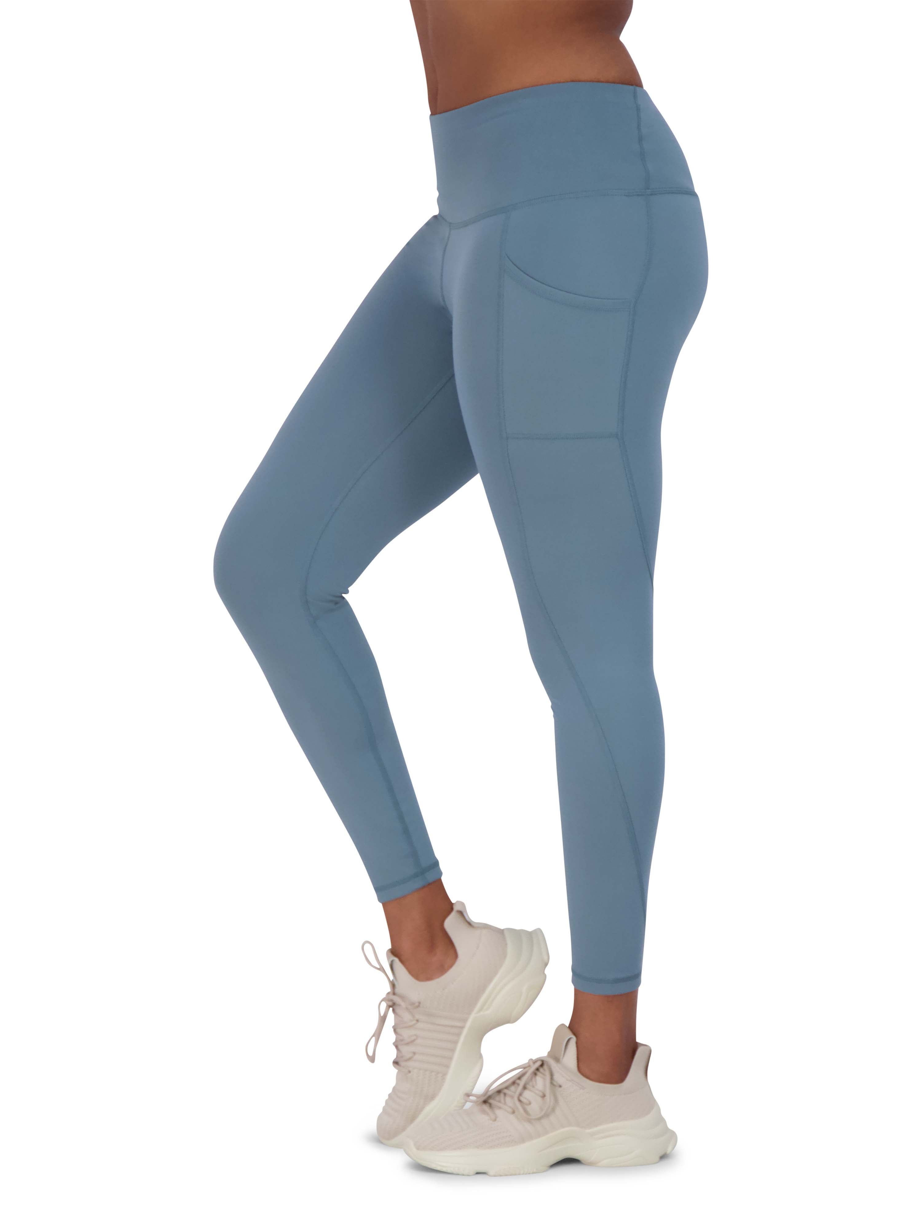 Women's High Rise Moisture Wicking Yoga 7/8 Legging with Side Pockets