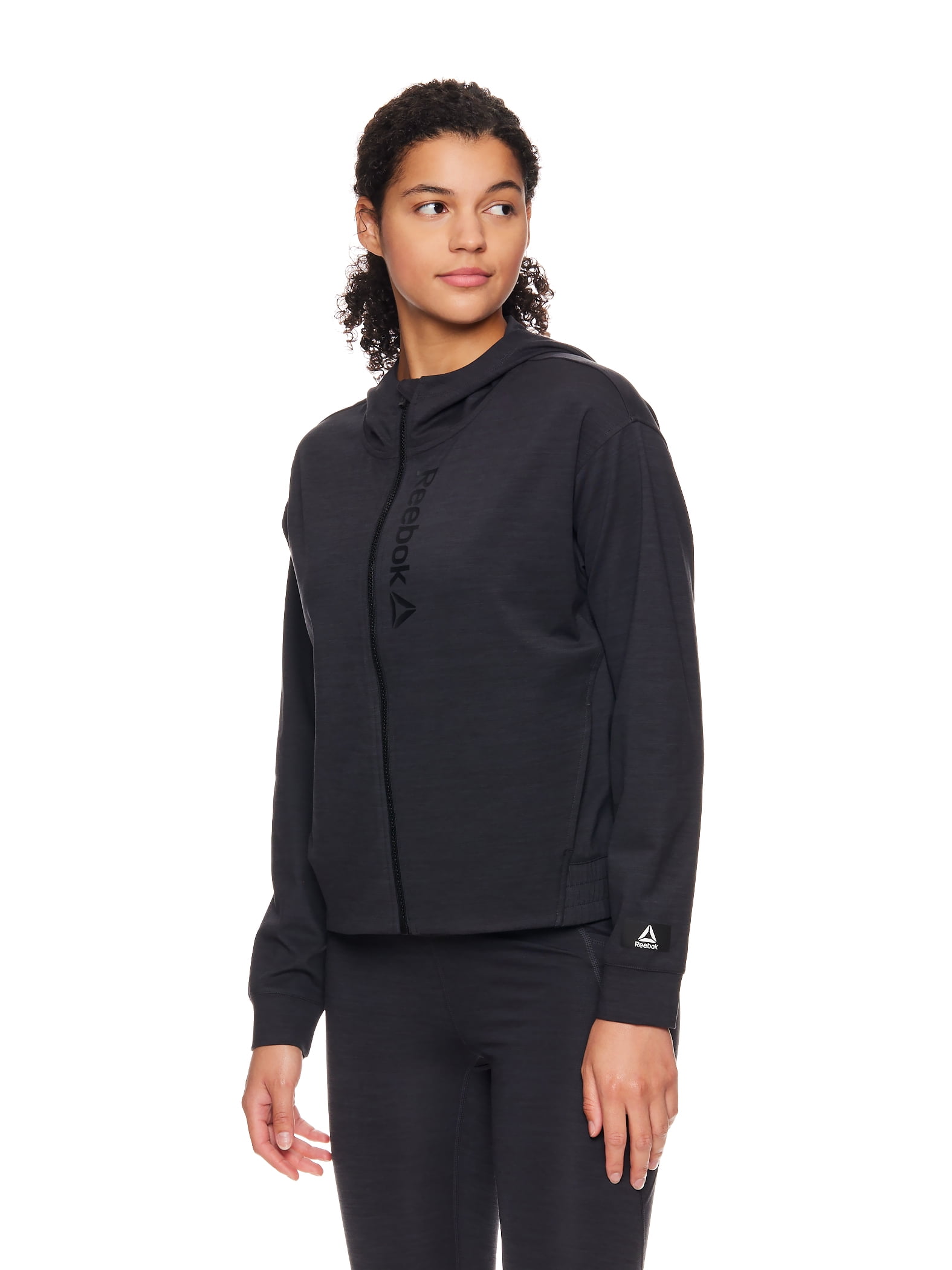 Reebok Women's Flex Cropped Peformance Jacket With Front Pockets