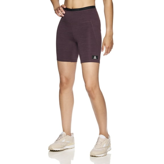 Reebok Women's Flex High Rise Compression Shorts with Pockets, Sizes XS-XXXL