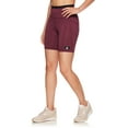 thumbnail image 1 of Reebok Women's Flex High Rise Compression Shorts with Pockets, Sizes XS-XXXL, 1 of 4