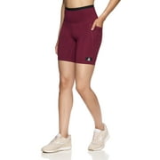REEBOK Women's Flex High Rise Compression Shorts with Pockets, Sizes XS-XXXL
