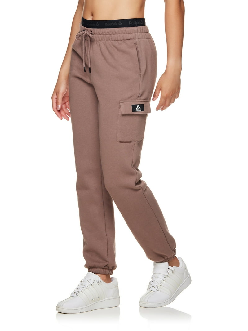 Reebok Women's Fleece Jogger with Cargo Pockets Cozy Winter
