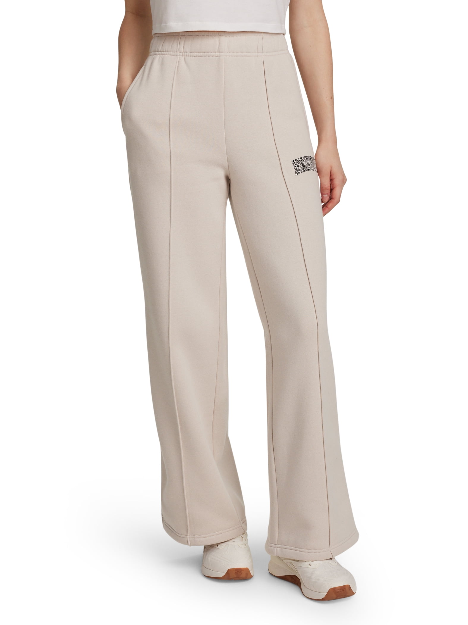 Reebok Women's Game Day Fleece Contrast Stitch Wide Leg Pant, Sizes XS-4X
