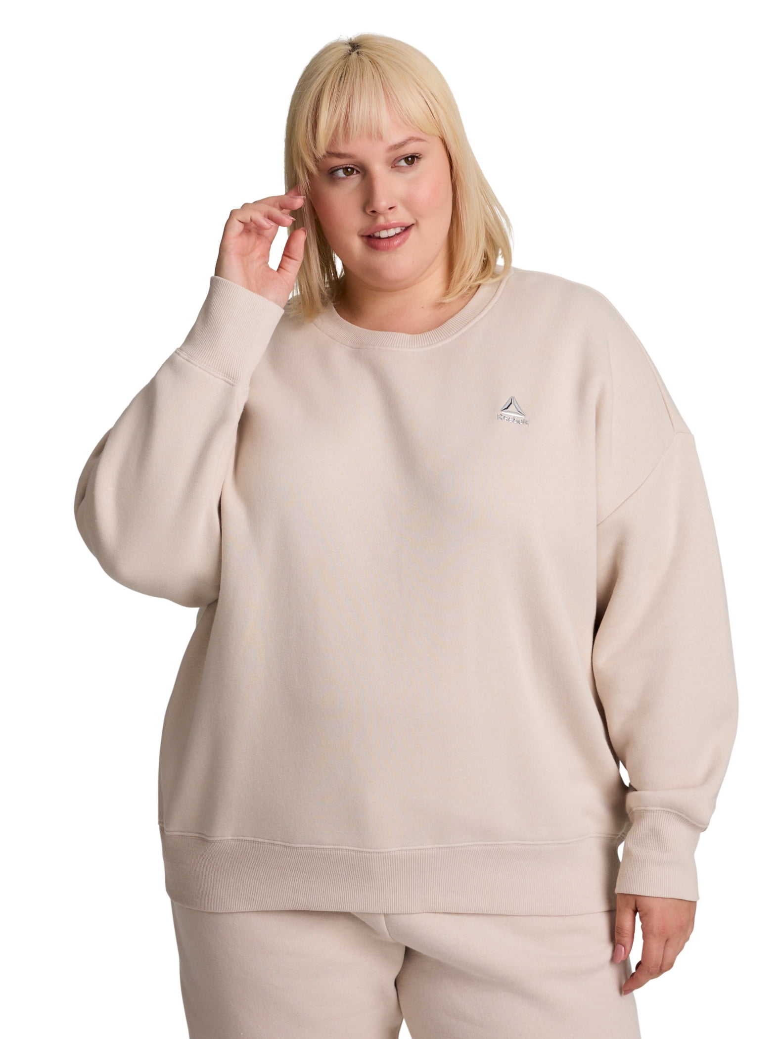 Reebok Women's Game Day Fleece Oversize Crewneck Sweatshirt, Size XS-4X