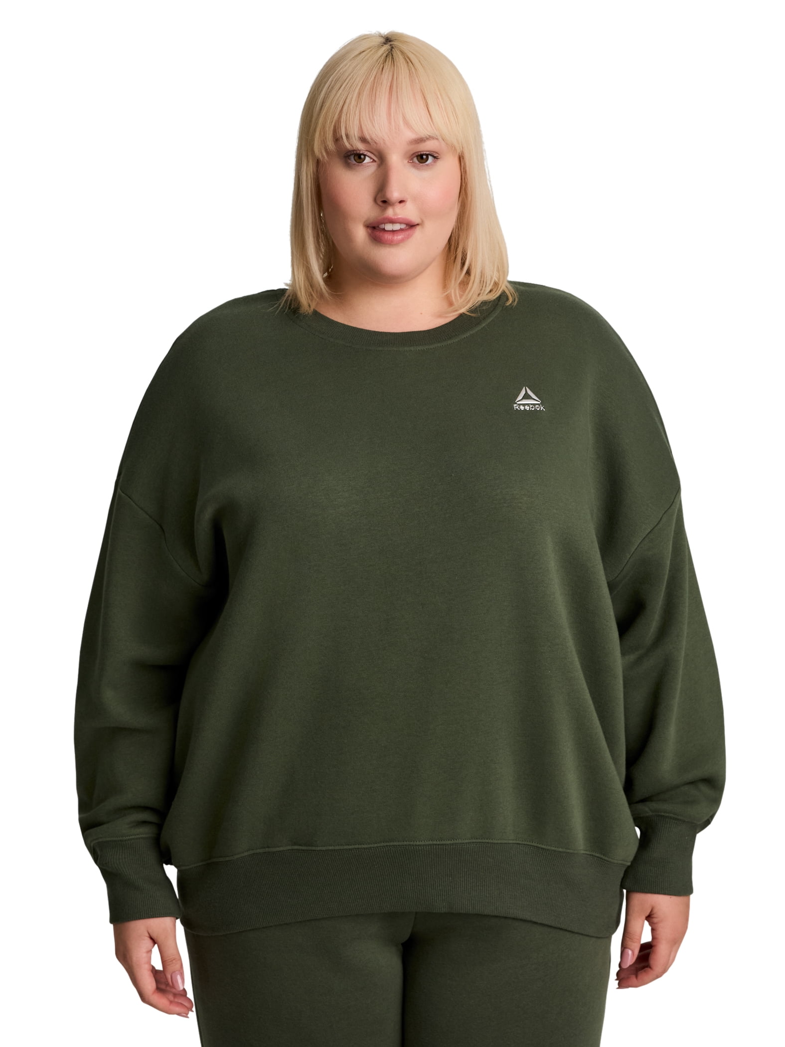 Reebok Women's Game Day Fleece Oversize Crewneck Sweatshirt, Size XS-4X