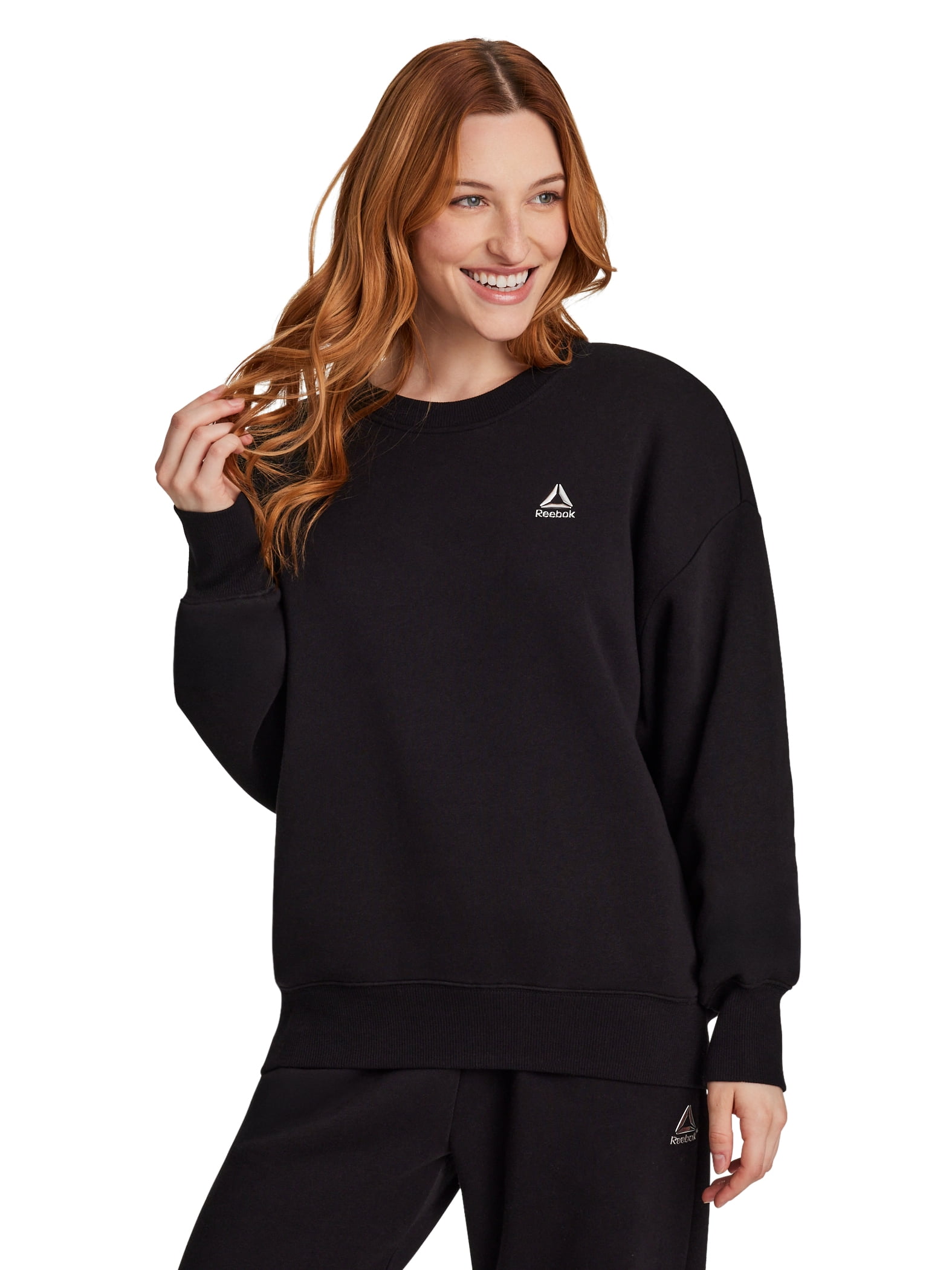 Reebok Women's Game Day Fleece Oversize Crewneck Sweatshirt, Size XS-4X