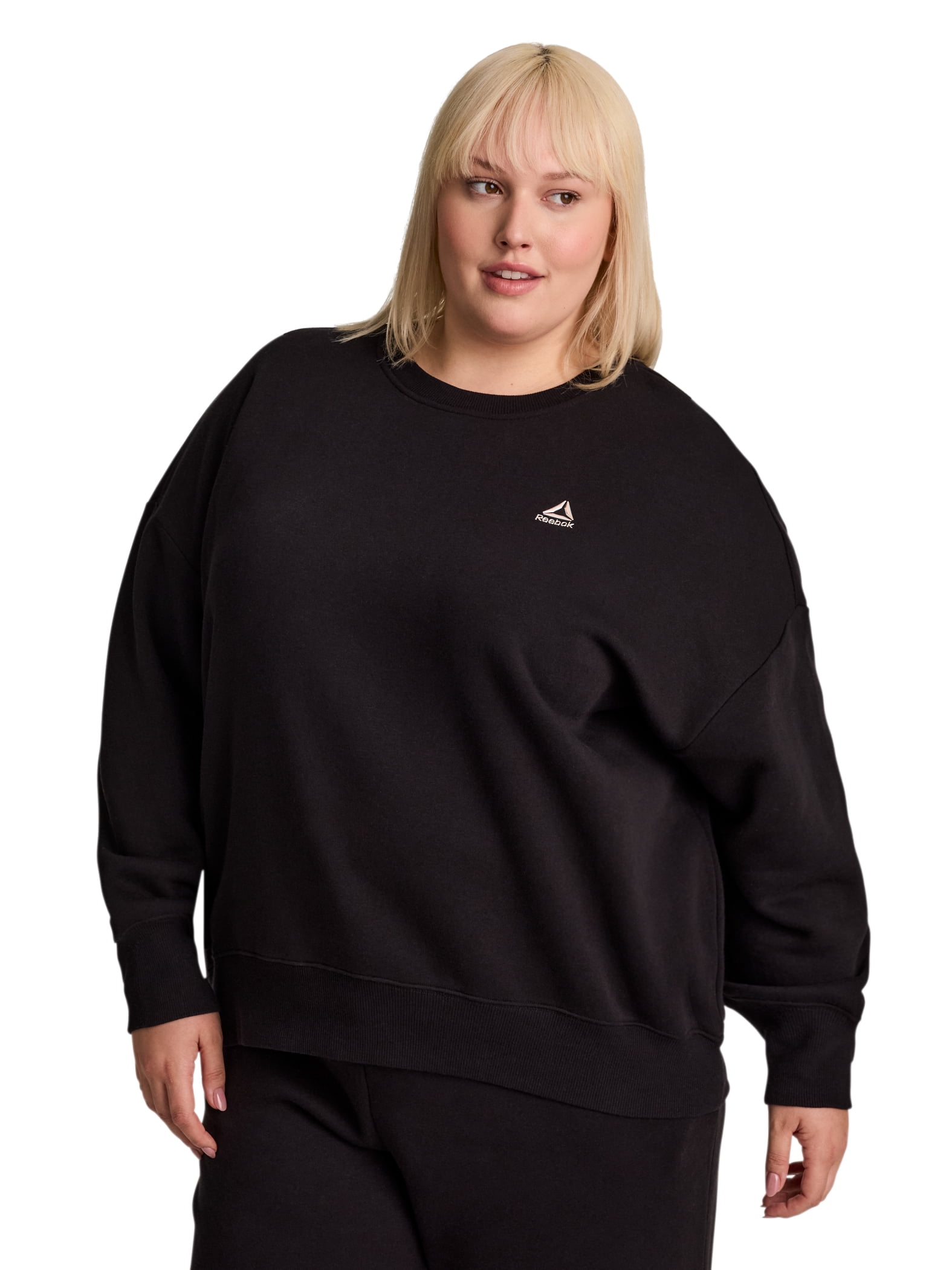 Reebok Women's Game Day Fleece Oversize Crewneck Sweatshirt, Size XS-4X