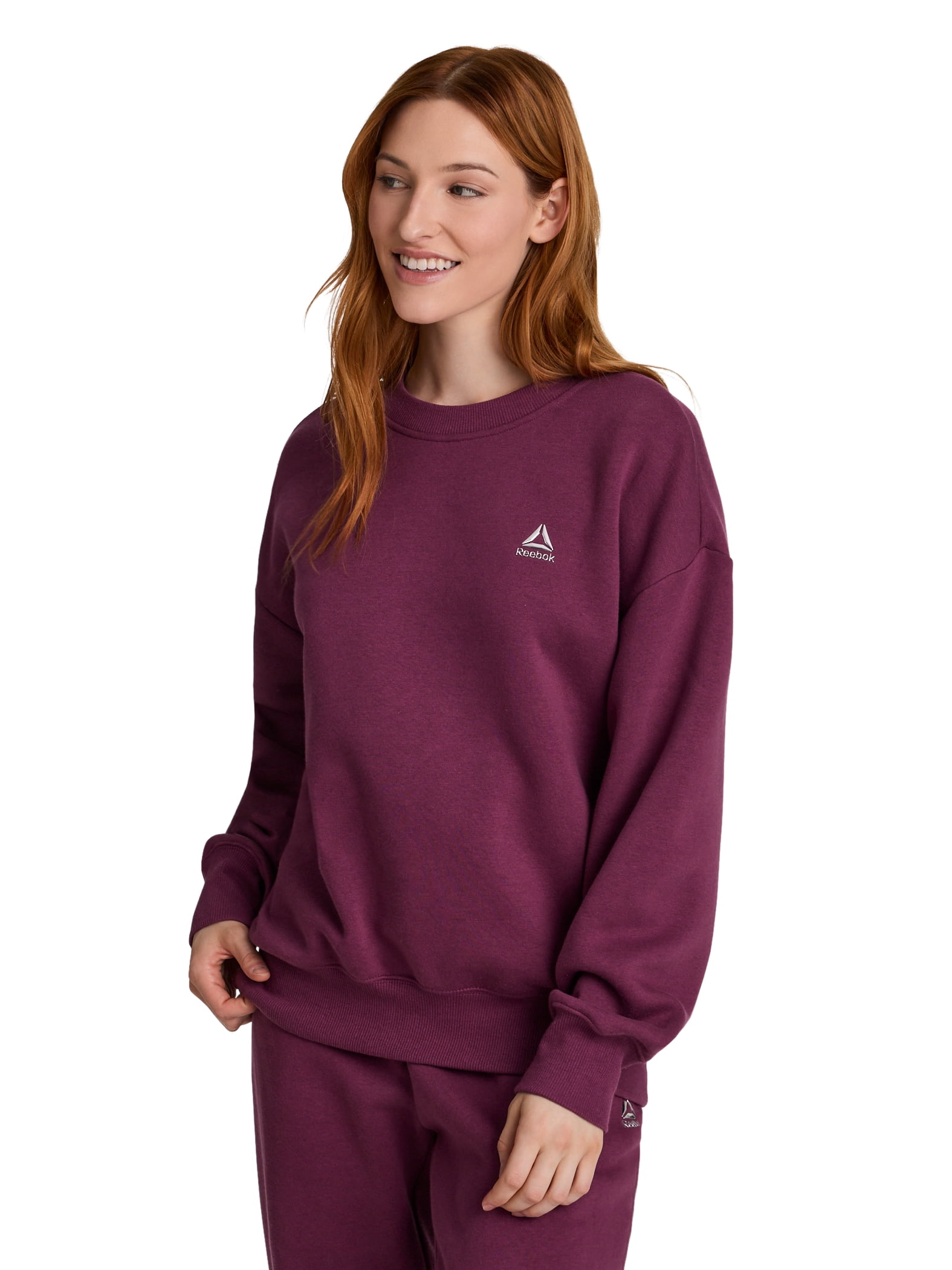 Reebok Women's Game Day Fleece Oversize Crewneck Sweatshirt, Size XS-4X