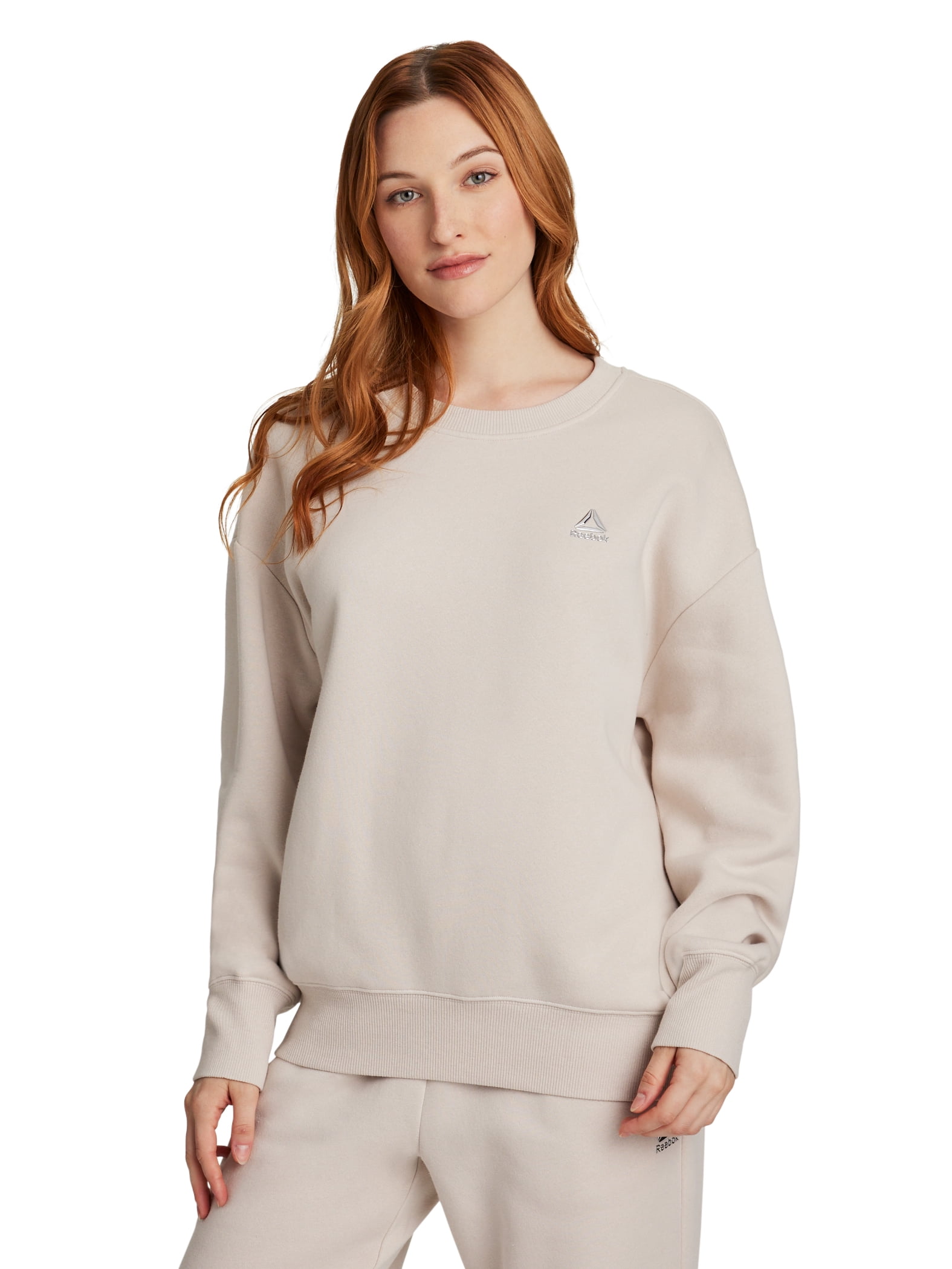 Reebok Women's Game Day Fleece Oversize Crewneck Sweatshirt, Size XS-4X