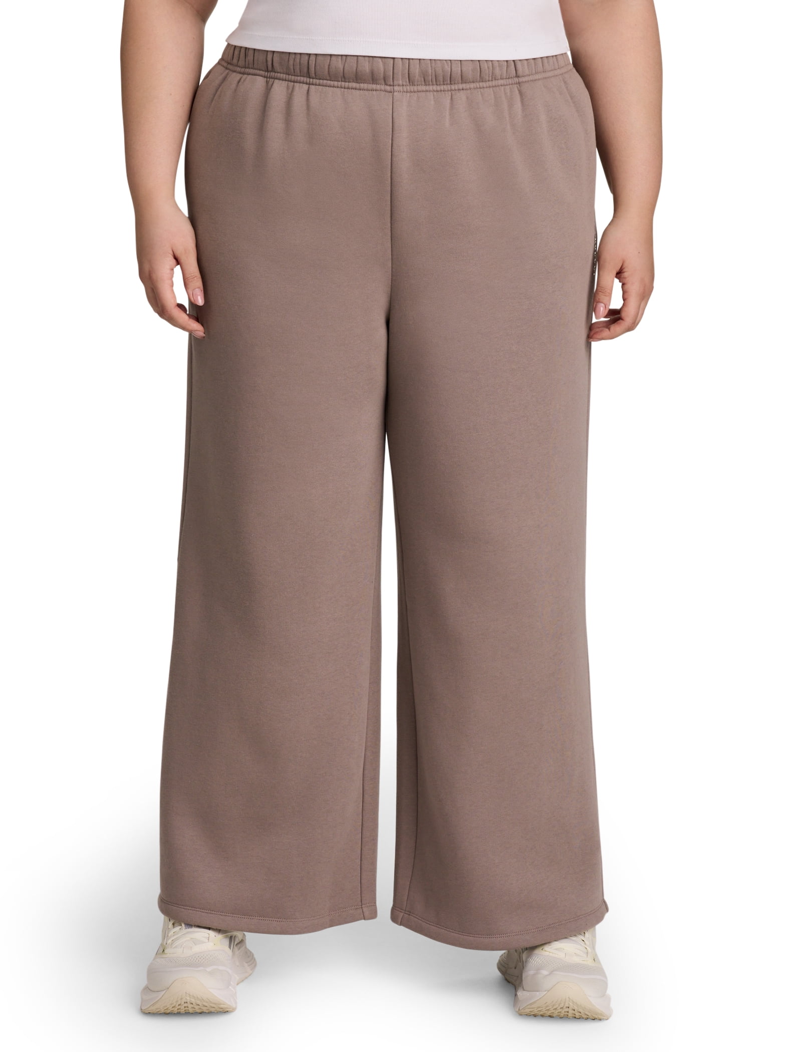 Reebok Women's and Women's Plus Game Day Fleece Wide Leg Pant, Sizes XS-4X