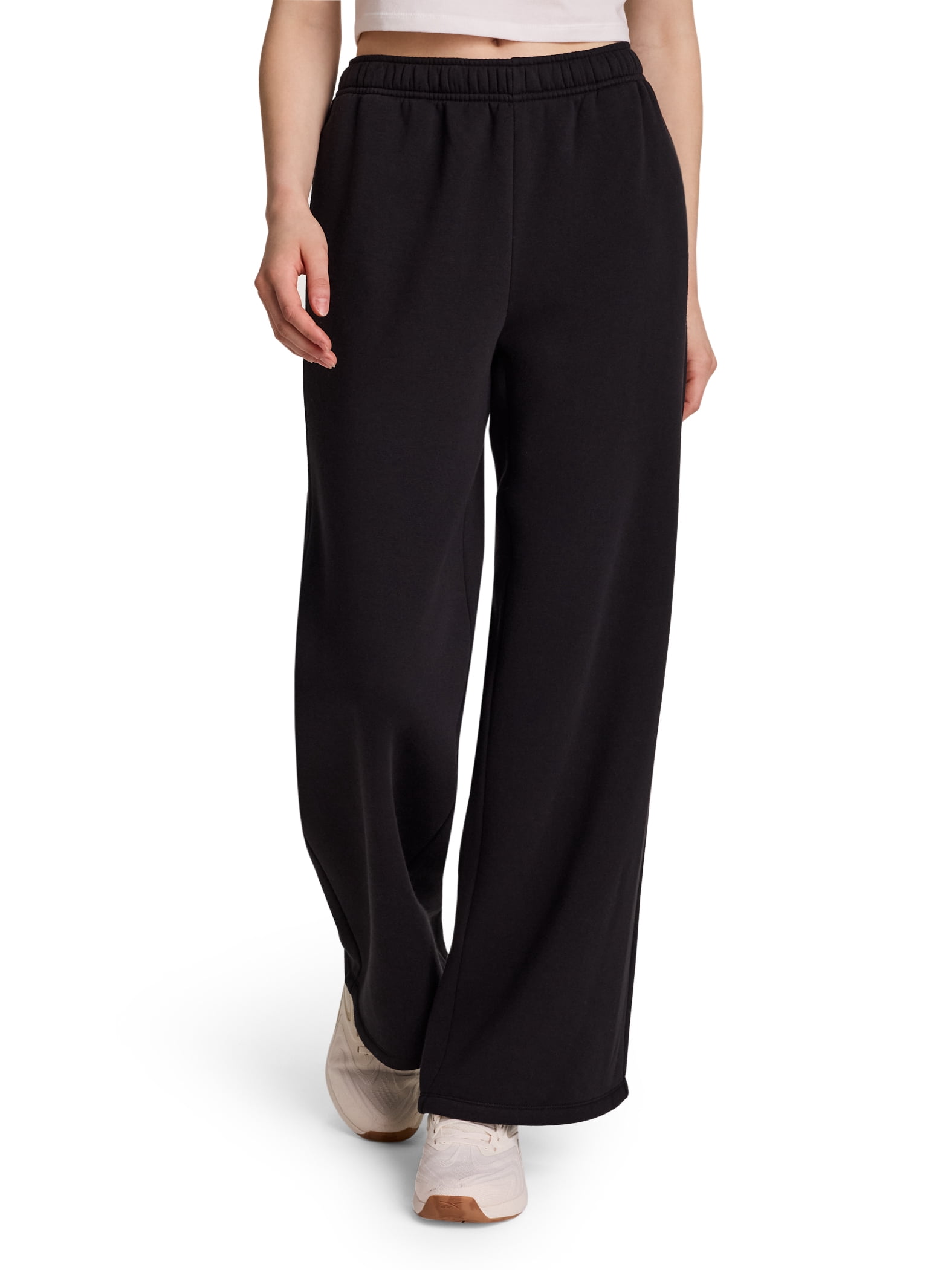 Reebok Women's and Women's Plus Game Day Fleece Wide Leg Pant, Sizes XS-4X