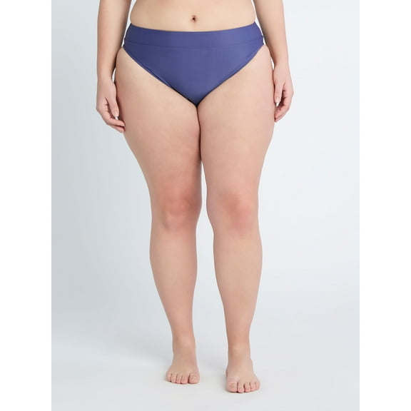 Reebok Women's High Waist High Cut Swim Bottoms with UPF 50+, Sizes XS-XXL