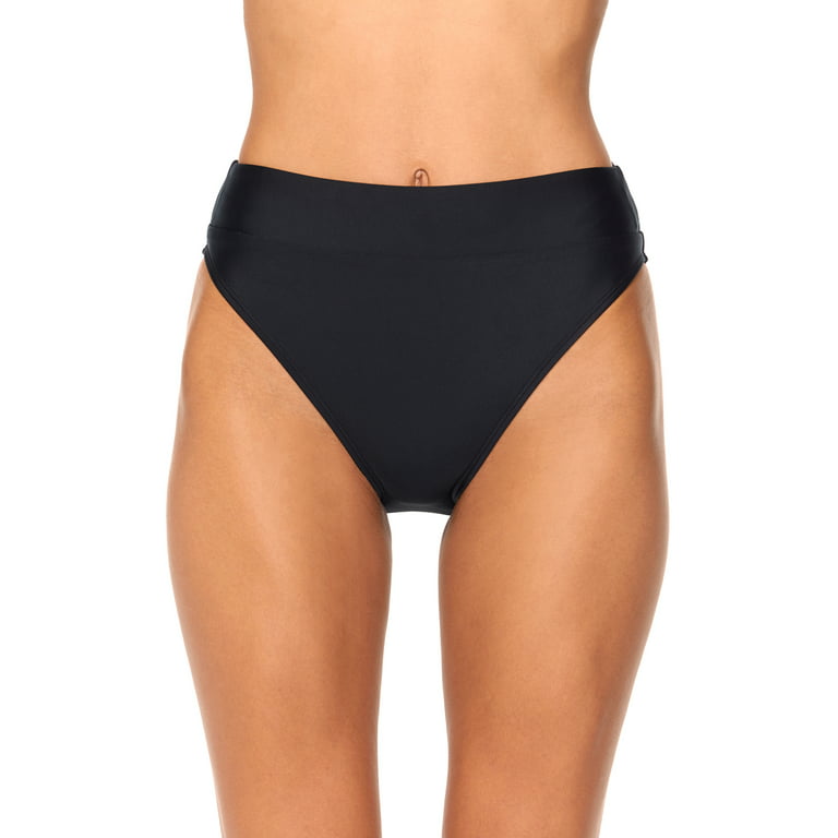 Reebok Women's High Waisted Bikini Bottoms with UPF 50+, Sizes XS-XXL