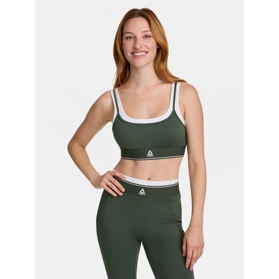Reebok Women's Horizon Layered Bra Tank with Removable Cups, Sizes XS-XXXL