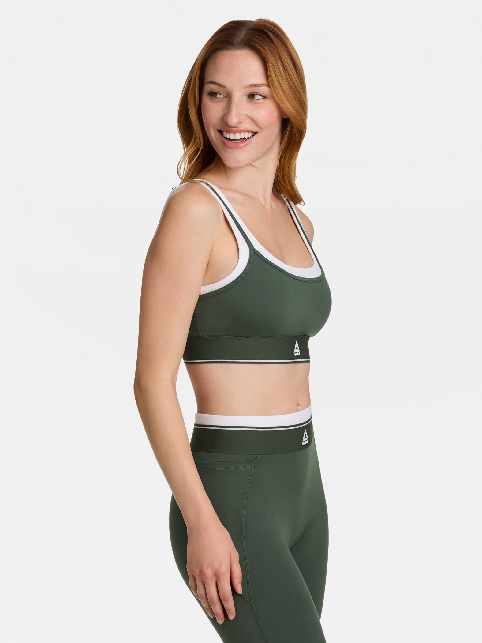 Reebok Women's Horizon Layered Bra Tank with Removable Cups, Sizes XS-XXXL