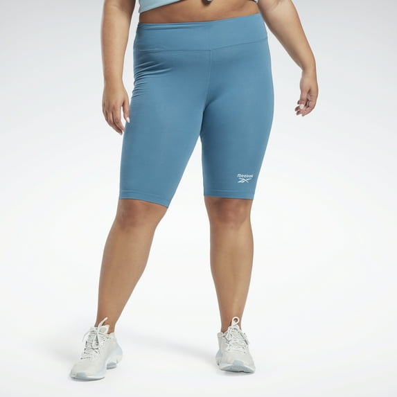 Reebok Women's Identity Fitted Logo Shorts (Plus Size)