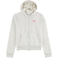 thumbnail image 1 of Reebok Women's Identity Small Logo French Terry Full-Zip, Chalk Melange, Medium, 1 of 1