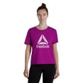 thumbnail image 1 of Reebok Women's Infinity Short Sleeve Cropped Jersey Tee, 1 of 4