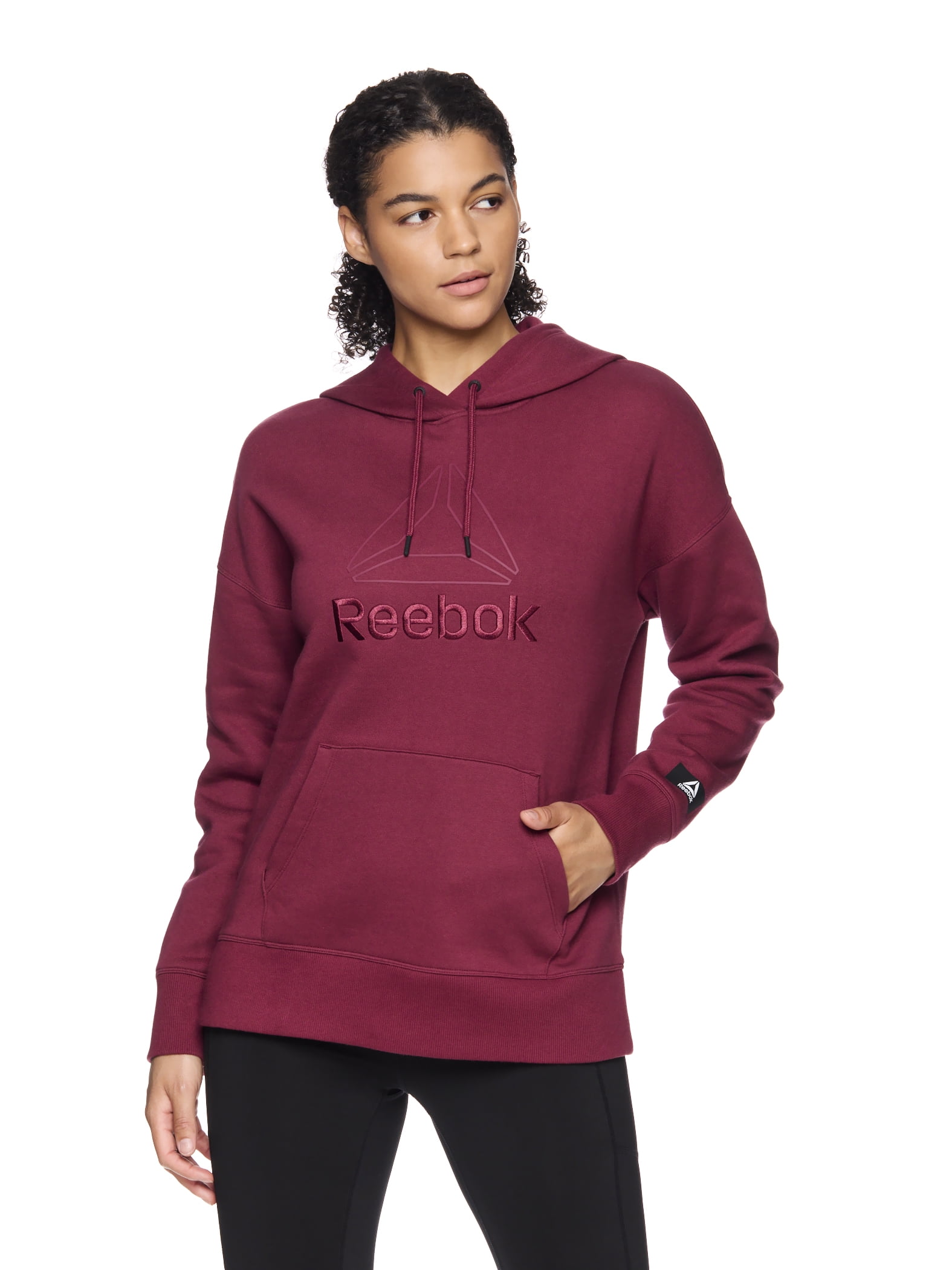 Reebok Women s and Women s Plus Large Logo Hoodie with Pocket Sizes XS 4X