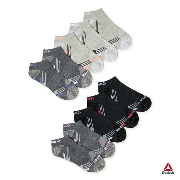 Reebok Women's Lightweight Low-Cut Socks, 10-Pack