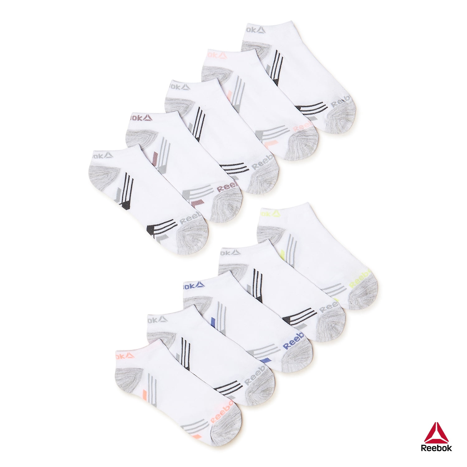 Reebok Women's Lightweight Low-Cut Socks, 10-Pack