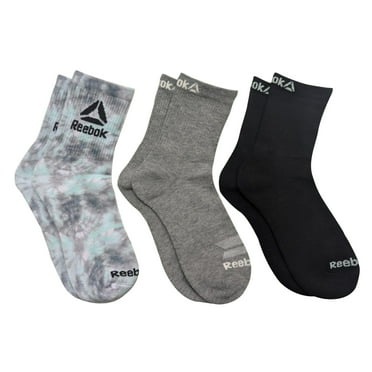 Reebok Women's Limited Edition Cushion Mid-Crew Socks, 3-Pack