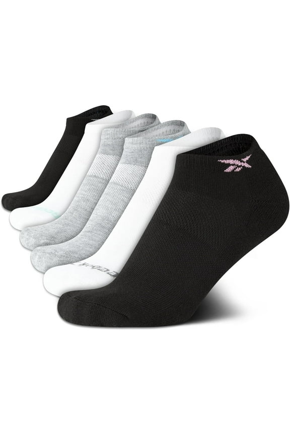 Women's Low Cut Socks - 6 Pk Cushion No Show Size 4-10 Assorted Color