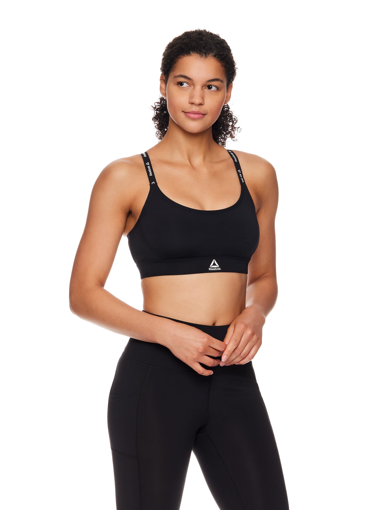 Reebok United by Fitness Graphic Sports Bra, Medium Impact, Dark Orchid, S  : : Clothing, Shoes & Accessories