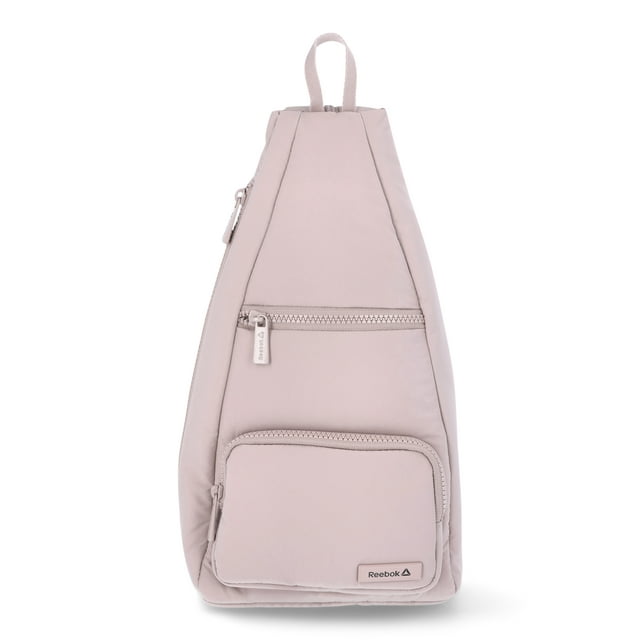 Reebok Women's Maeve Convertible Crossbody Sling Bag, Mocha