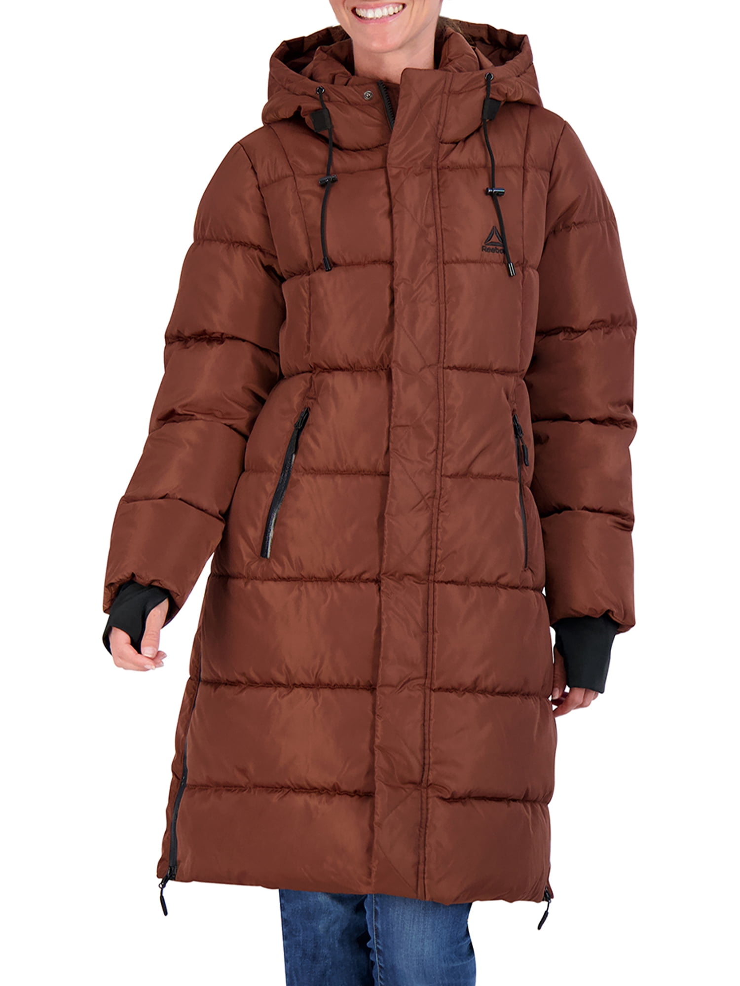 Reebok Women's Maxi Puffer Coat with Hood