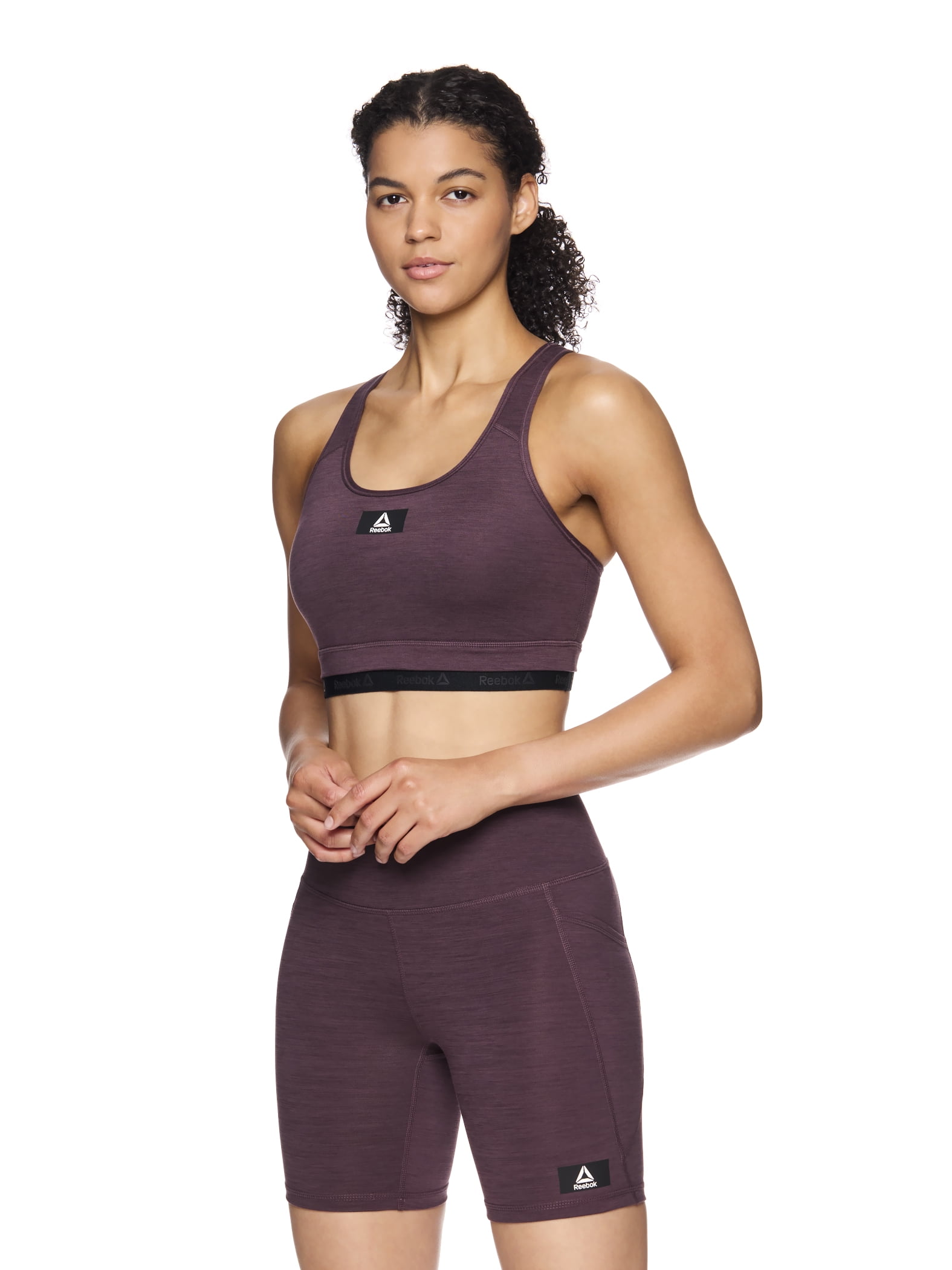 Reebok Women's Medium Impact Flex Sports Bra With Removable Cups, Sizes