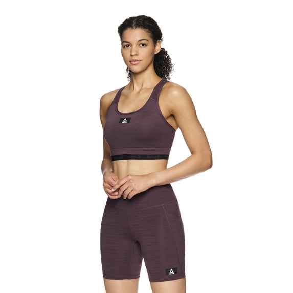 Reebok Women's Medium Impact Flex Sports Bra With Removable Cups, Sizes XS-XXXL