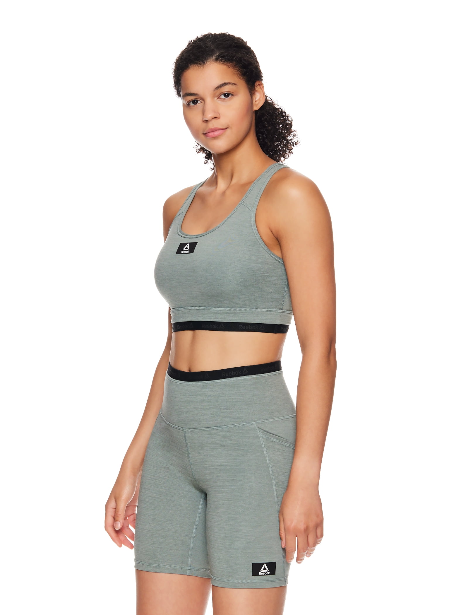 Reebok Women's Medium Impact Flex Sports Bra With Removable Cups - Walmart.com