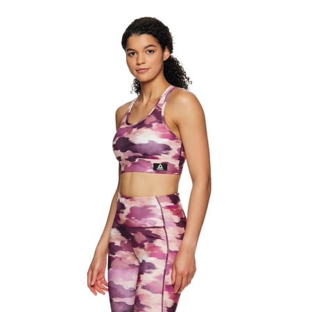 Reebok Women's Medium Impact Getaway Bra With Pocket And Removeable Cups
