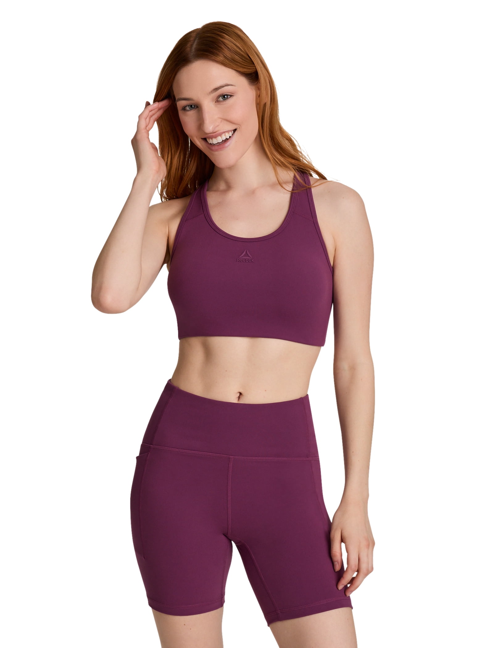 Reebok Women's Medium Impact Reflex Bra with Removable Cups, Sizes XS-4X