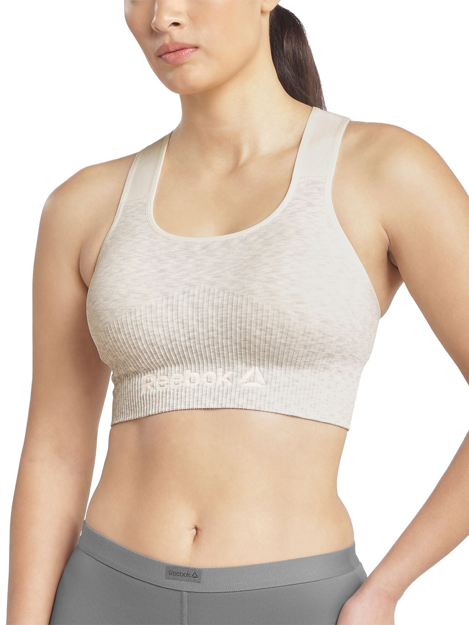 Reebok Women's Medium Impact Seamless Racerback Sports Bra, Sizes S - XXXL