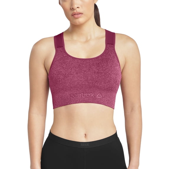 Reebok Women's Medium Impact Seamless Racerback Sports Bra, Sizes S - XXXL