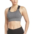 thumbnail image 1 of Reebok Women's Medium Impact Seamless Racerback Sports Bra, 1 Pack, Sizes S - XXXL, 1 of 6