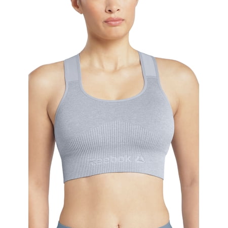 Reebok Women's Medium Impact Seamless Racerback Sports Bra, Sizes S - XXXL