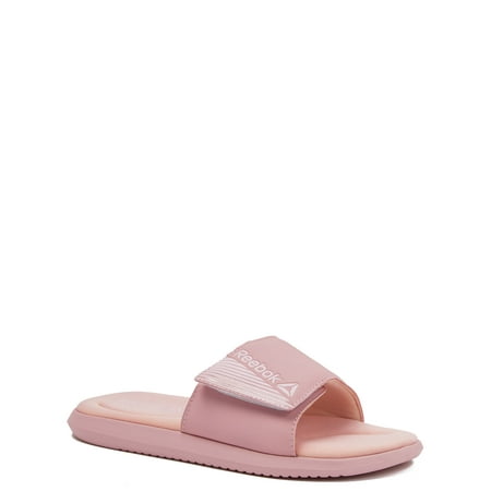 Reebok Women's Memory Foam Adjustable Strap Comfort Slide Sandal