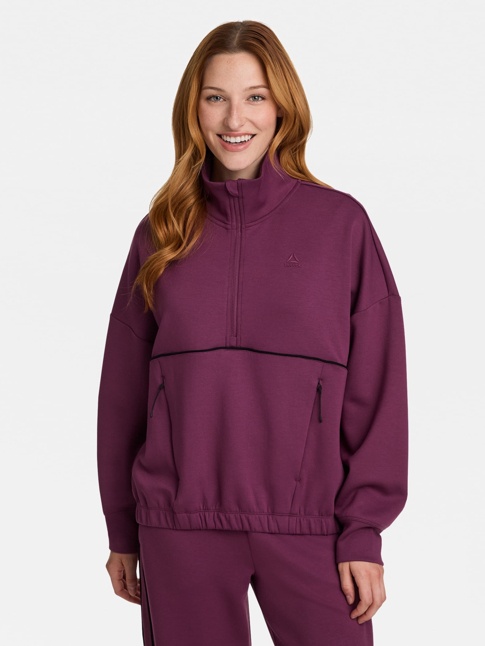 Reebok Women's Momentum 1/2 Zip Sweatshirt, Sizes XS-4X