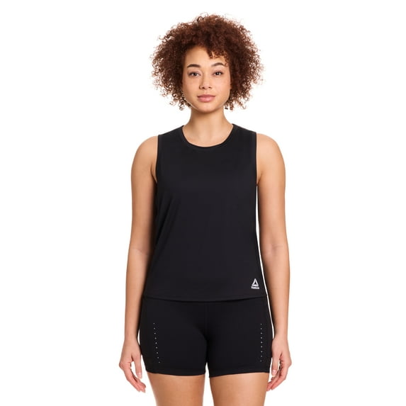 Reebok Women's On the Run Cropped Tank Top, Sizes XS-XXXL